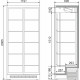 Snaige CD11DM-SV022CL1X Professional, Ipari üvegajtós hűtő, 2065 x 1191 x 695 mm, 961 liter