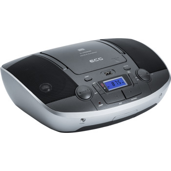 ECG CDR 1000 hordozható CD-S rádió titán ezüst szín