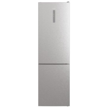 Candy CCE7T620EX Total No Frost inox alulfagyasztós kombinált hűtőszekrény, külső LED kijelzővel, 258/119L, 59.5x65.8x200 cm