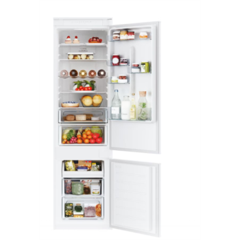 Candy CCUBT5519EW No Frost beépíthető alulfagyasztós kombinált hűtőszekrény, WIFI, 193.5cm magas, 281L