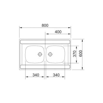 Franke DSN 720 Eco mosogatótálca inox 80x60cm