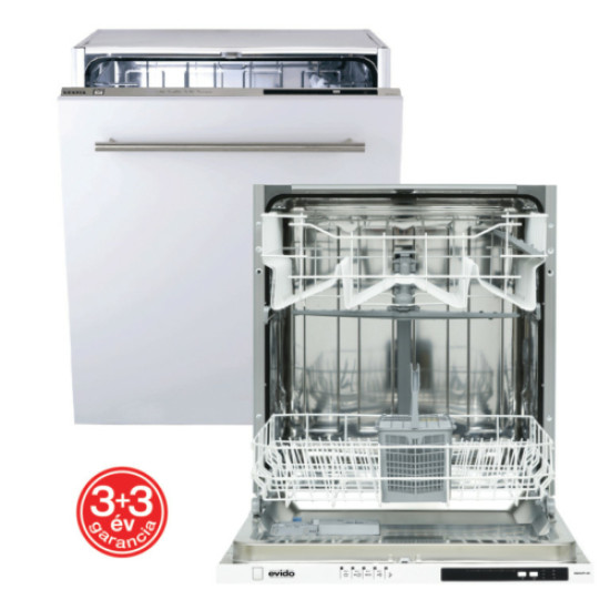 Evido DW65I.2 Aqualife teljesen beépíthető mosogatógép, 12 terítékes,60cm széles