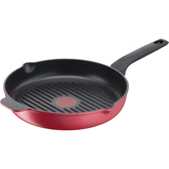 Tefal E2374074 Daily Chef 26cm grill serpenyő piros teljes indukciós, használható minden főzőfelületen
