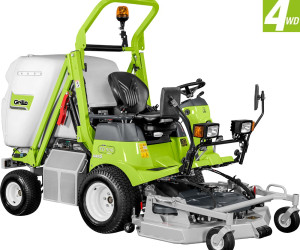 Frontkaszás magas ürítésű fűnyíró traktor