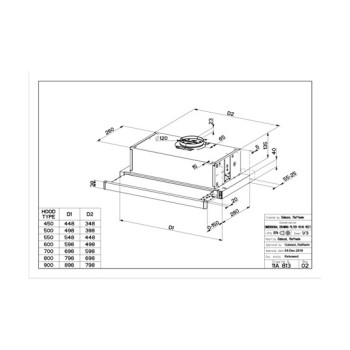 Faber FLEXA NG W/X A60 beépíthető kihúzható konyhai elszívó,60cm, 2xLED világítás