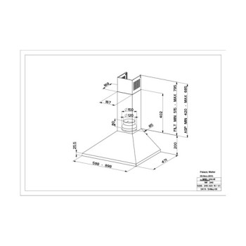 Faber VALUE PB BK A90 beépíthető kürtös konyhai elszívó,90cm,