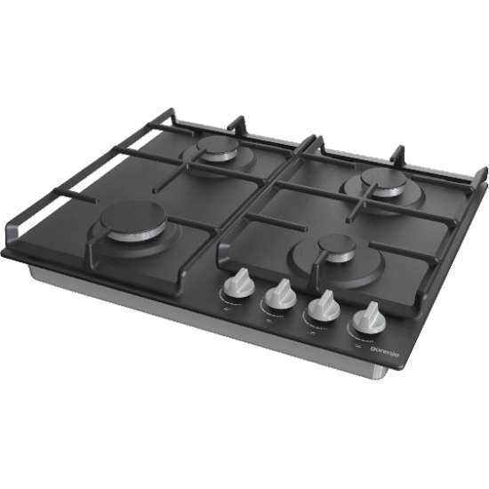 Gorenje G641EXB beépíthető gáz főzőlap, 60x52x13 cm, fekete