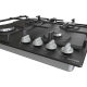 Gorenje G641EXB beépíthető gáz főzőlap, 60x52x13 cm, fekete