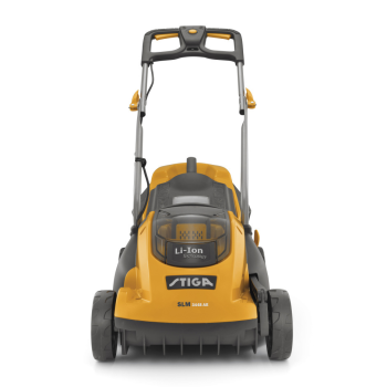 Stiga SLM 3448 AE akkumulátoros fűnyíró, fűgyűjtős, hátsó kidobó funkcióval 