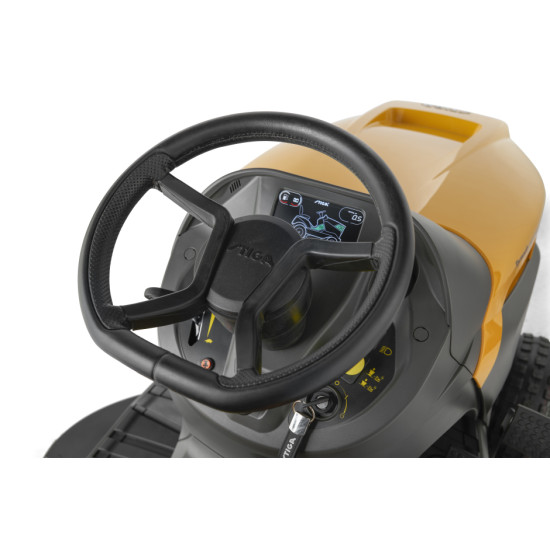Stiga TORNADO 9121 W oldalkidobós fűnyíró traktor hidrosztatikus váltóval 