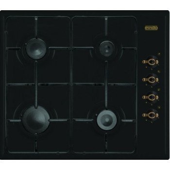 Evido BOR63A.2+HGR60A.1 sütő+főzőlap szett-Evido Rustic-H 60A gáz főzőlap antracit Evido Rustic-O 60A légkeveréses sütő antracit