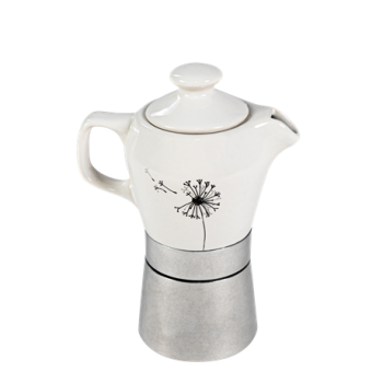 Fatima Édeskettes kotyogós 2 személyes kávéfőző  porcelán felsőrésszel