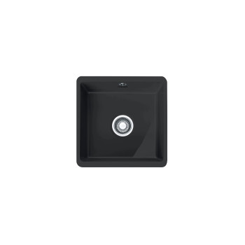 Franke KBK 110-40 Kubus,Fraceram kerámia munkalap alá építhető fekete színű mosogatótálca,44.5x44.5cm,126.0335.878