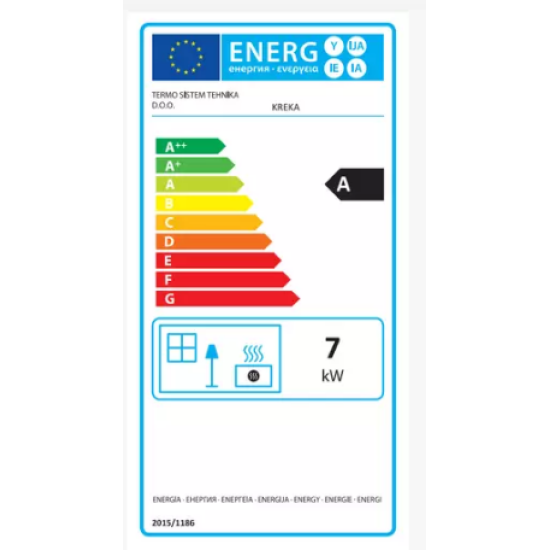 Warnex TERMO KREKA LUX bézs kandalló 7kW 