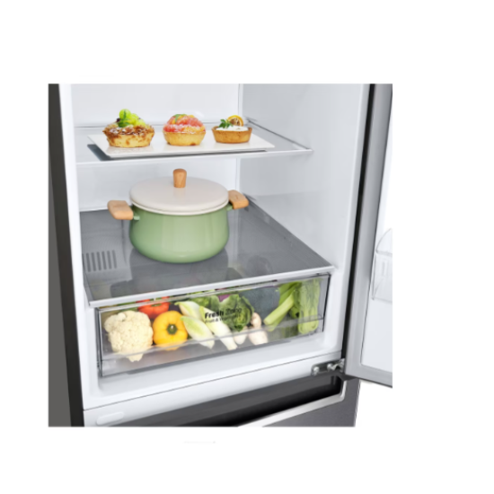 LG GBP31DSLZN alulfagyasztós kombinált hűtőszekrény 341L,186cm, Total No Frost 