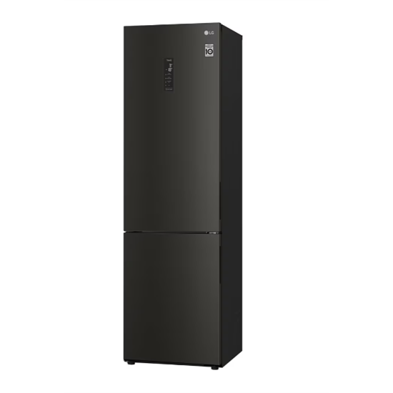 LG GBB62BLFGC alulfagyasztós kombinált hűtőszekrény, DoorCooling+™ és ThinQ™ technológia,Smart Inverter Kompresszor, 203cm magasság,384L