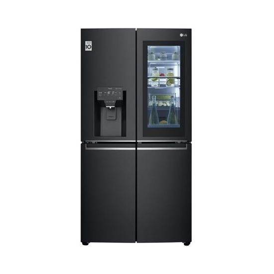 LG GMX945MCCF side by side hűtőszekrény, 179.3cm magas, Total No Frost, DoorCooling™m matt fekete