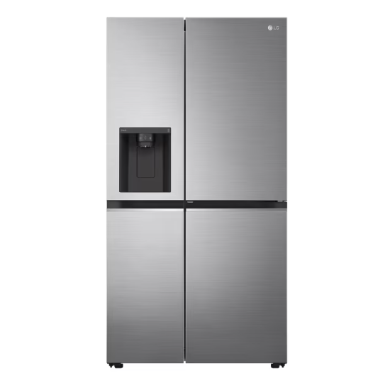 LG GSJV70PZTE side by side hűtőszekrény, Lineáris Inverter Kompresszor, 179cm magas, hamvas ezüst