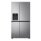 LG GSJV70PZTE side by side hűtőszekrény, Lineáris Inverter Kompresszor, 179cm magas, hamvas ezüst