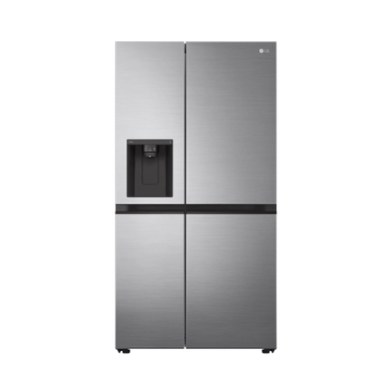 LG GSLV51PZXM Side-by-Side hűtőszekrény, inox színű,416/219L,179cm magasság, Smart Inverter Kompresszor, 