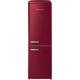 Gorenje ONRK619DR No Frost Plus retro alulfagyasztós kombinált hűtőszekrény, burgundia szín, inverteres kompresszor, 204/96L