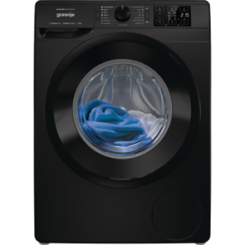 Gorenje WNEI84AS/B  fekete elöltöltős mosógép Inverteres motor, 60x54.5x85 cm 