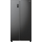 Gorenje NRR9185EABXL side by side fekete hűtőszekrény, Total No Frost funkcióval, Inverteres kompresszorral,358/192L, 91.5x67x178.6 cm, fekete szín
