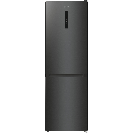 Gorenje NRK619EABXL4 NO Frost fekete kombinált hűtőszekrény, 204/96L, 60x59.2x185 cm 
