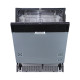Midea MID60S120-HR beépíthető mosogatógép, 12 terítékes, inox