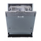 Midea MID60S220-HR beépíthető mosogatógép 14 terítékes, inox