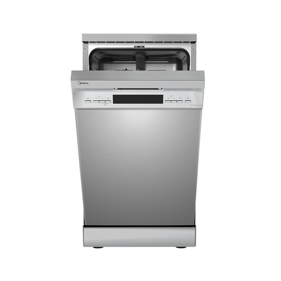Midea MFD45S200X.2-ES 5év garancia, mosogatógép 10 terítékes, 45 cm, ezüstszürke/inox 