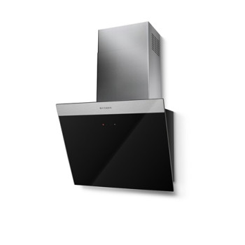 Faber DAISY + BK A80 beépíthető falra szerelhető döntött kürtös konyhai elszívó,80cm,LED világítás