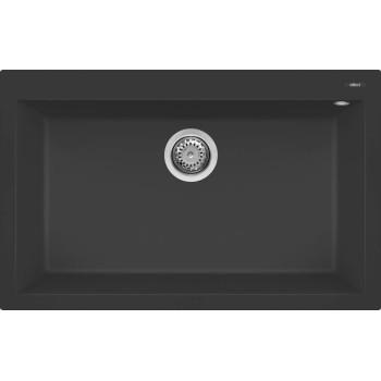 ELLECI Quadra 130 G40 munkalap alá szerelhető nero mosogatótálca 1 medencés 
