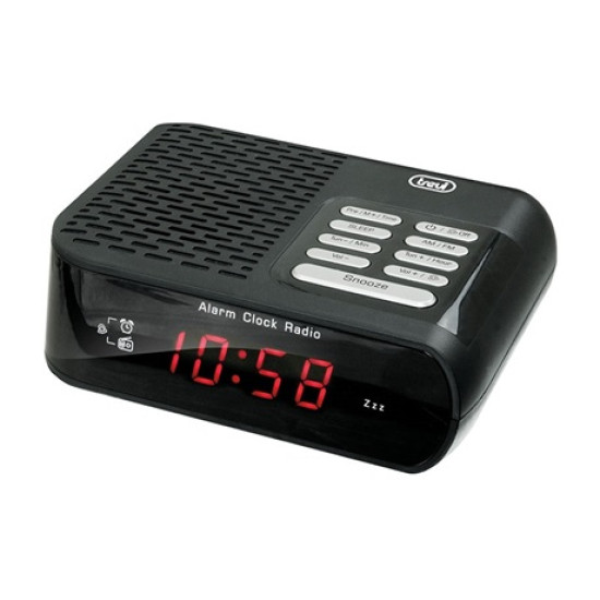 Trevi RC827 B ébresztőórás rádió Ébresztés rádióval, vagy csengetéssel