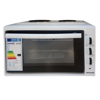 Snaige SNM-4202RW minisütő főzőlappal 42L, fehér