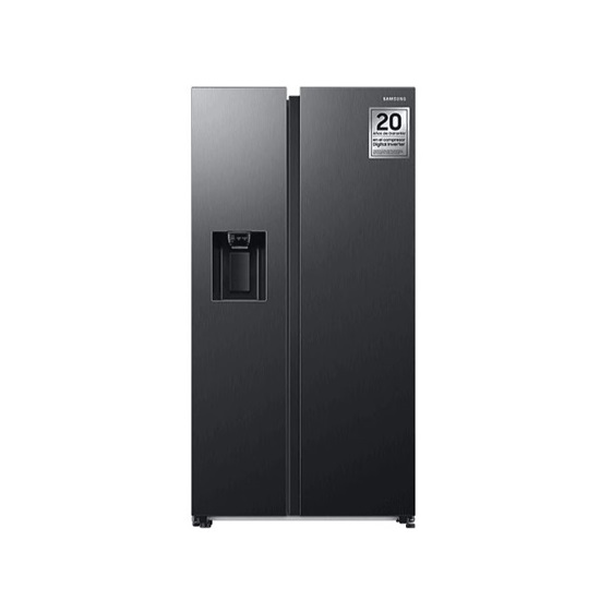 Samsung RS68CG885DB1EF side by side hűtőszekrény, Wifivel, fekete, 409/225, D energiaosztály,vízadagoló 