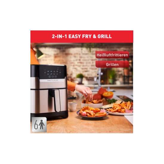 Tefal EY505D15 Easy Fry & Grill forrólevegős grillsütő, olajsütő