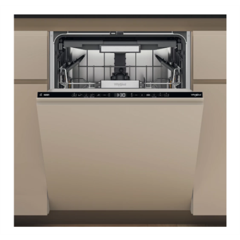 Whirlpool W7I HF60 TUS teljesen beépíthető mosogatógép, 15 terítékes, 3 kosár , 60 cm, automatikus ajtónyitás funkció 
