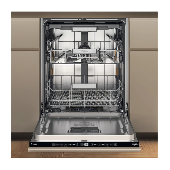 Whirlpool W7I HT40 TS beépíthető mosogatógép 15 terítékes, fekete