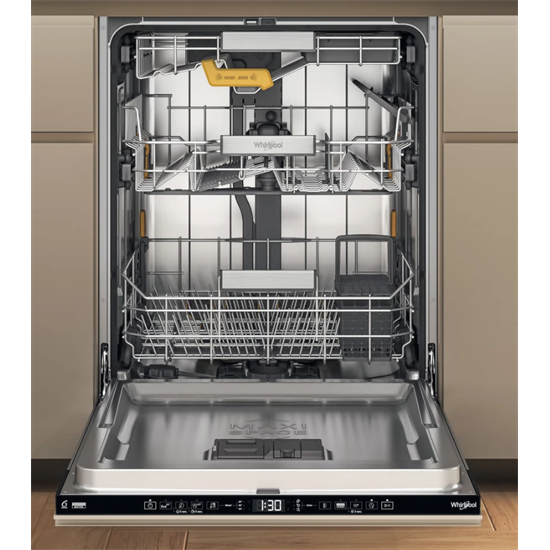 Whirlpool W8I HT40 T beépíthető mosogatógép 14 terítékes, fekete