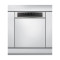 Whirlpool WBO 3O33 PL X kezelőpaneles beépíthető 14 terítékes mosogatógép, inox, 3 kosár, automatikus ajtónyitás, 59.8x55.5x82 cm 