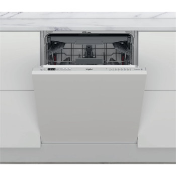 Whirlpool WIC 3C34 PFE S teljesen beépíthető mosogatógép 14 teríték, automatikus ajtónyitás, 3 kosár, 59.8x55x82 cm, ezüst szín 