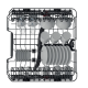 Whirlpool WIS 1150 PEL beépíthető mosogatógép 14 terítékes,fekete