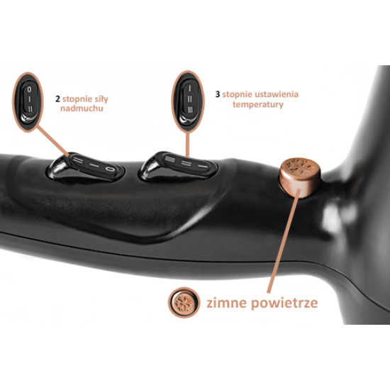 Adler AD2244 hajszárító 2000W diffuzor ionos