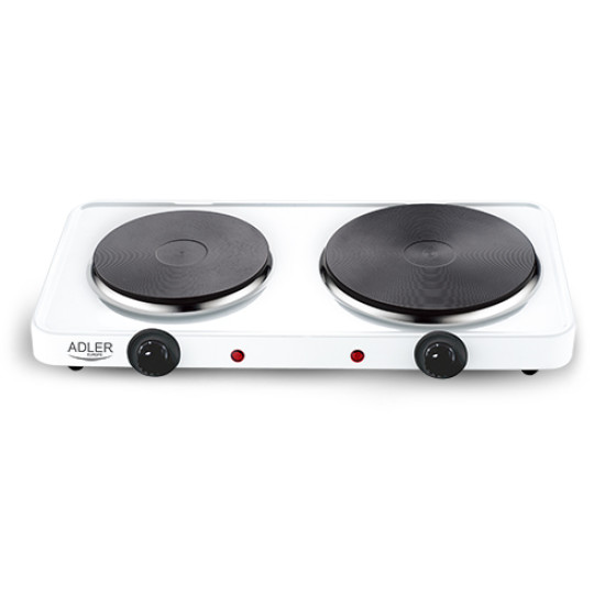 Adler AD6504 elektromos főzőlap 2 lapos, rezsó fehér