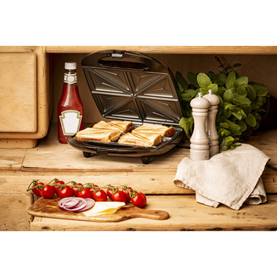 Camry CR3023 szendvicssütő 4 szendvics készítéséhez