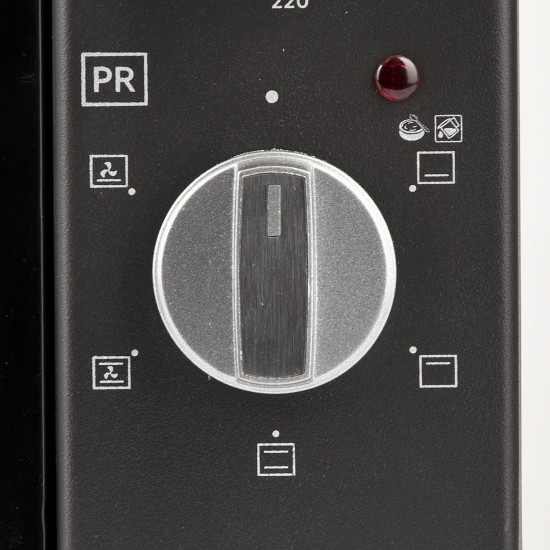 Girmi FE45 légkeveréses 37l minisütő  Ø37 cm-es kerek, téglalap alakú tálcával