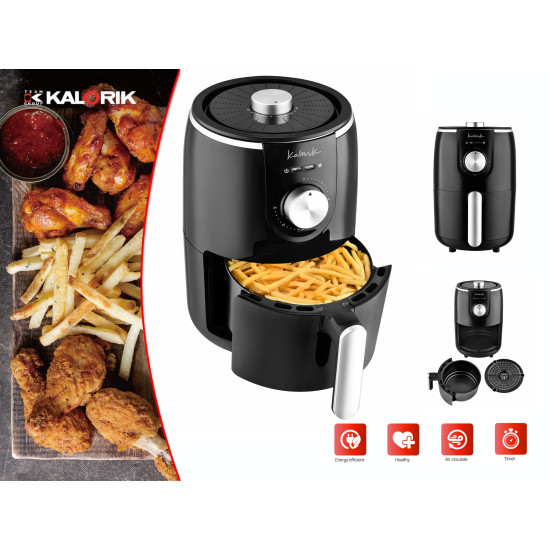 Kalorik TKG FTL 1500 B 2l Air Fryer forrólevegős sütő 1000W