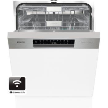Gorenje GI693C60XUV, C" energiaosztály, WIFI, SmartDRY, inverter motor,  IonTech, ExtraHygiene - UV, beépíthető kezelőpaneles  mosogatógép 60cm, 3 kosár 
