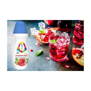 SodaCo gránátalma-menta ízű szörp, 500 ml, 51% gyümölcstartalom